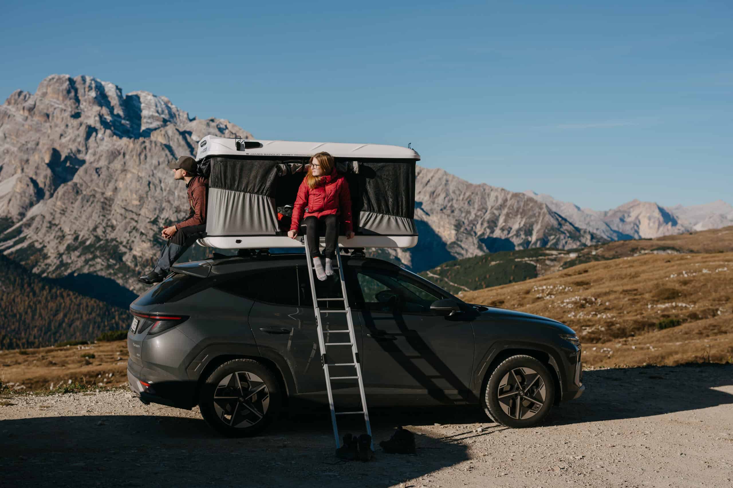 Hyundai Tucson a autostan Dolomity